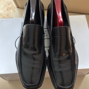 Florsheim Black Patent Leather Loafers Slip-On Elegance